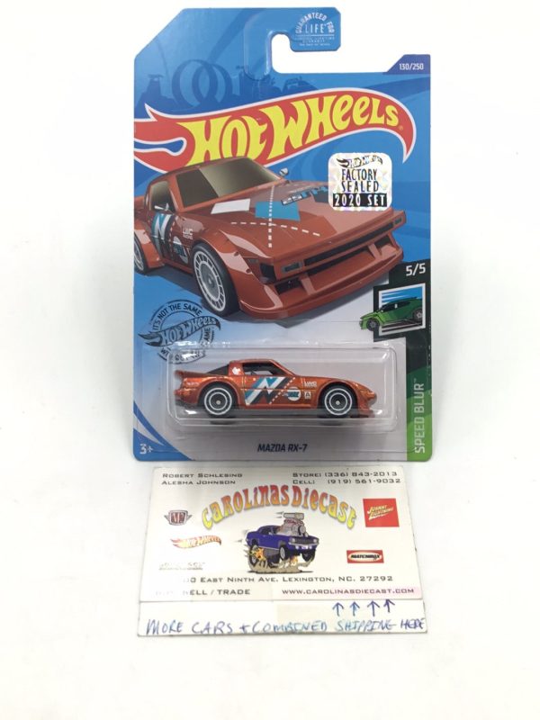 2020 hot wheels super treasure hunt #130 Mazda RX-7 factory sealed sticker with protector Supply