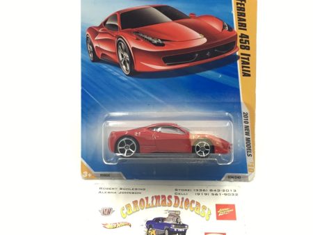 2010 Hot Wheels #34 Ferrari 458 Italia Discount