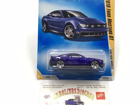 2009 Hot Wheels #41 2010 Ford Mustang GT Blue JJ3 Fashion