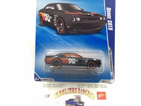 2010 Hot Wheels #108 Dodge challenger SRT8 K&N Black Y4 on Sale