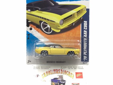 2011 Hot Wheels #80 70 Plymouth AAR Cuda V7 For Sale