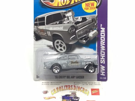 2013 hot wheels 1955 Chevy Bel Air Gasser Grey #190 Online now