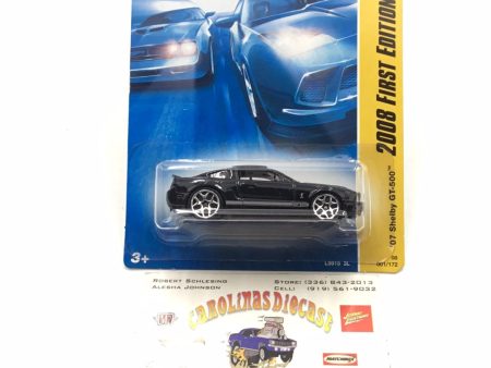 2008 Hot wheels #1 Shelby GT-500 black JJ4 Fashion