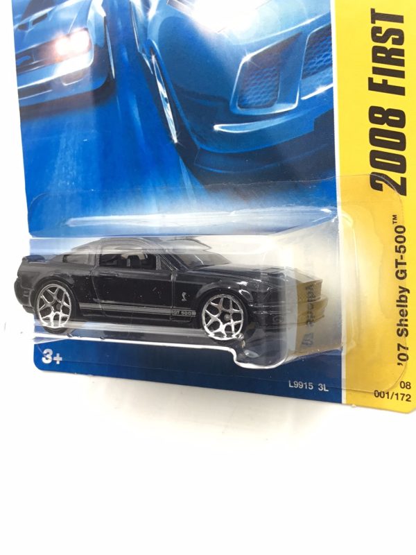 2008 Hot wheels #1 Shelby GT-500 black JJ4 Fashion