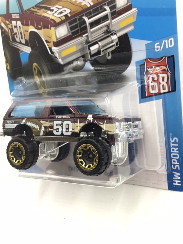 2018 Hot Wheels #6 Chevy Blazer 4x4 Brown Kmart Exclusive 237G on Sale