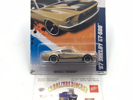 2011 Hot Wheels #101 67 Shelby GT 500  Gold 29B Supply