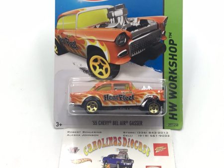 2015 Hot Wheels #207 55 Chevy Bel Air Heat Fleet Gasser S3 For Discount