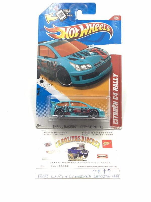 2012 hot wheels #198 Citroen C4 Rally SS1 Discount