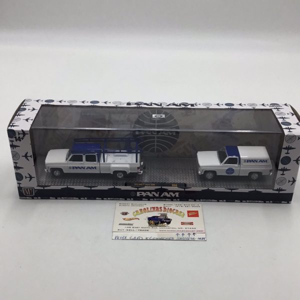 M2 Machines auto haulers Pan Am 1975 GMC Sierra Grande 15 & 1973 GMC 3500 Sierra R66 Online now