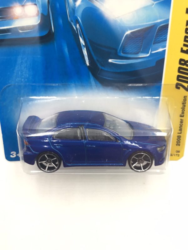 2008 Hot wheels #23 2008 Lancer Evolution Blue Discount