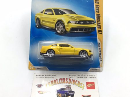 2009 Hot Wheels #41 2010 Ford Mustang GT Yellow JJ3 Cheap