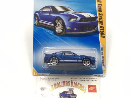 2010 Hot Wheels #9 2010 Ford Shelby Gt500 Yellow Blue LL6 Supply