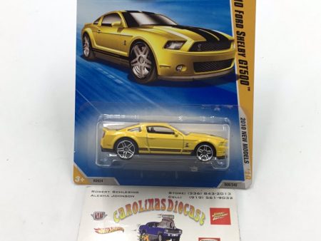 2010 Hot Wheels #9 2010 Ford Shelby Gt500 Yellow LL7 For Sale