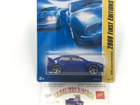 2008 Hot wheels #23 2008 Lancer Evolution Blue Discount