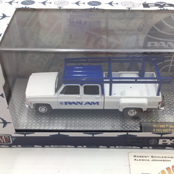 M2 Machines auto haulers Pan Am 1975 GMC Sierra Grande 15 & 1973 GMC 3500 Sierra R66 Online now