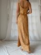 1960s Marigold Silk Sequins Dress - XS 2 Supply