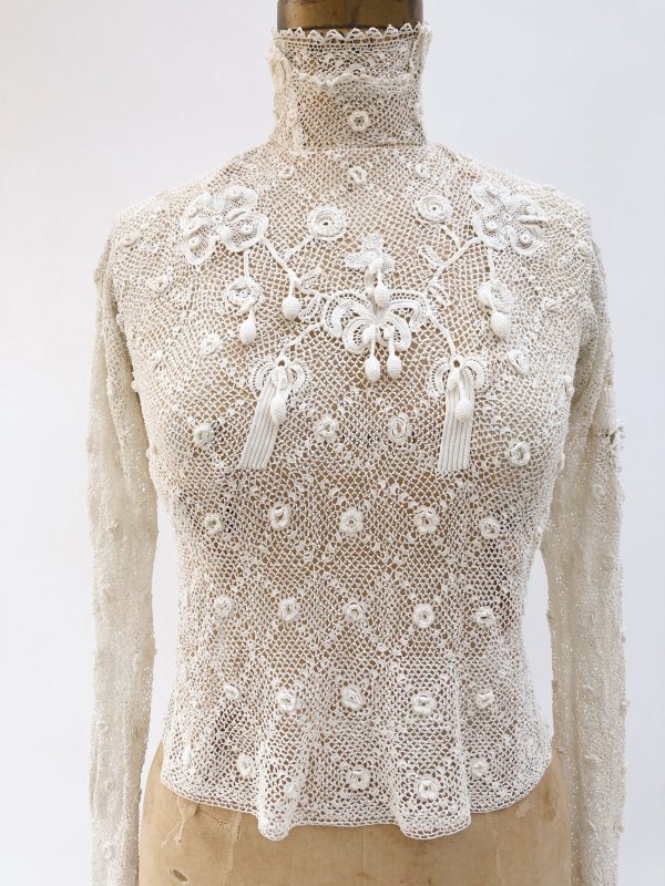 Antique Crochet Irish Lace Top - XS S Sale