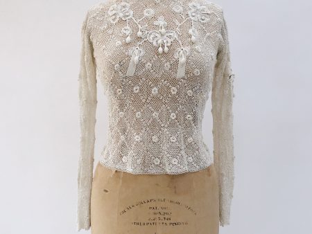 Antique Crochet Irish Lace Top - XS S Sale