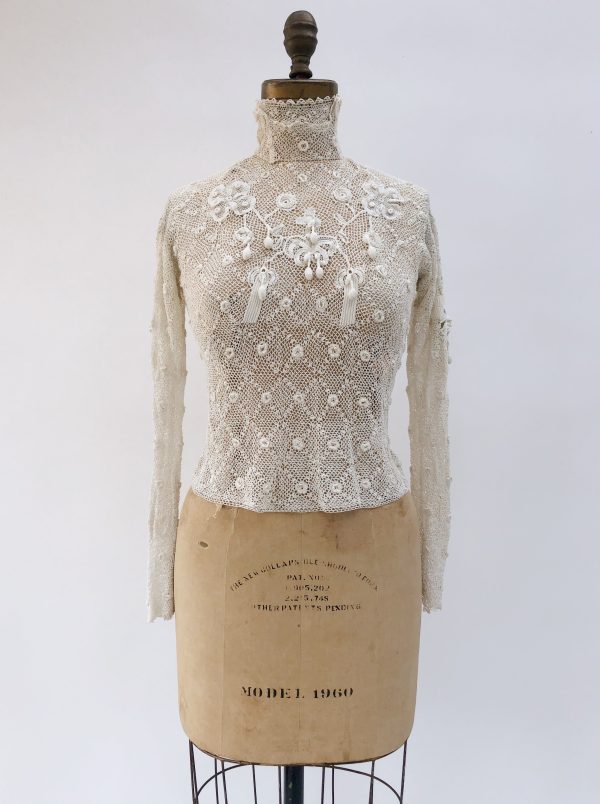 Antique Crochet Irish Lace Top - XS S Sale