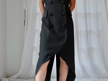 Vintage Tuxedo Dress - S M For Cheap