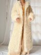 1970s Curly Wool Long Coat - M Online Sale