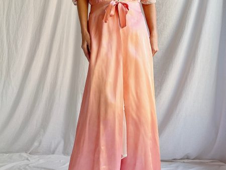 1930s Coral Peach Dressing Gown - M Discount