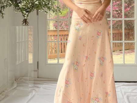 1930s Floral Slip Dress - M Online Sale