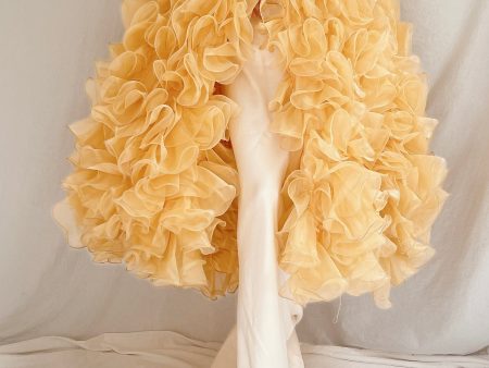 Yellow Ruffle Cape - OSFM Hot on Sale