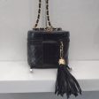 Chanel Vintage Matelasse Lambskin Bag w Tassel For Sale