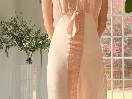 1930s Silk Bias Cut Slip - S M Hot on Sale