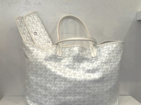 Goyard White Gray Saint Louis Tote PM Fashion