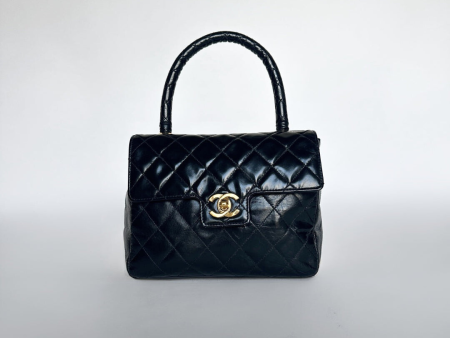 Chanel Mattrasse Handbag Enamel Leather on Sale