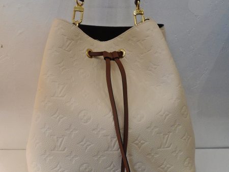 Louis Vuitton Vintage Cream Empreinte Leather Neo Noe Cheap