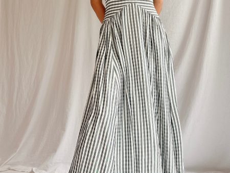 1930s Checkered Taffeta Gown - XS For Sale