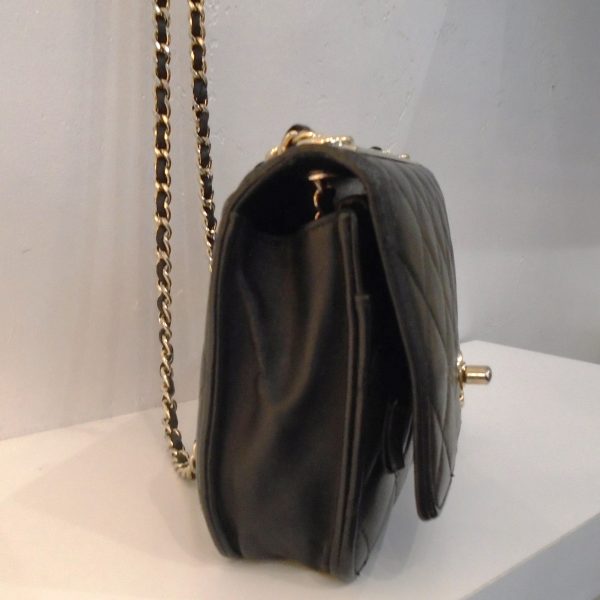 Chanel Vintage Black Lambskin WOC Cheap