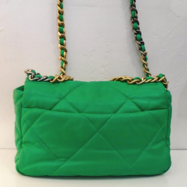 Chanel Vintage 19 Green Lambskin Online Hot Sale