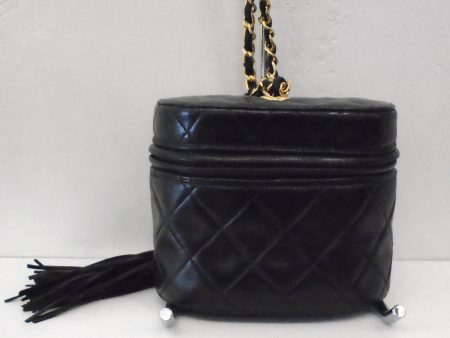 Chanel Vintage Matelasse Lambskin Bag w Tassel For Sale