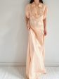 1930s Peach Silk Charmeuse Gown - M For Sale