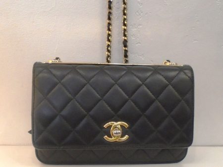 Chanel Vintage Black Lambskin WOC Cheap