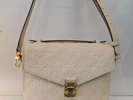 Louis Vuitton Vintage Cream Empreinte Leather M`etis MM on Sale