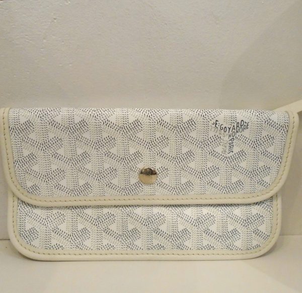 Goyard White Gray Saint Louis Tote PM Fashion