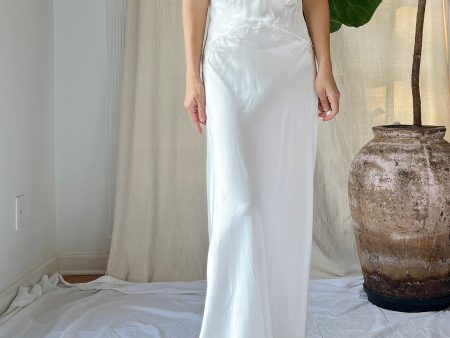 Y2K Satin and Lace Slip - XS S For Sale