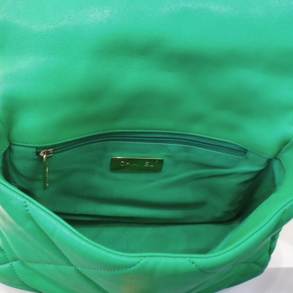 Chanel Vintage 19 Green Lambskin Online Hot Sale