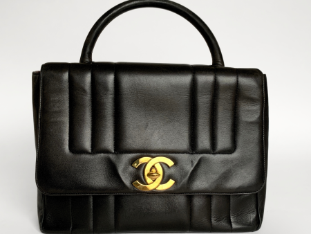 Chanel Top Handle Bag Lambskin Leather For Discount