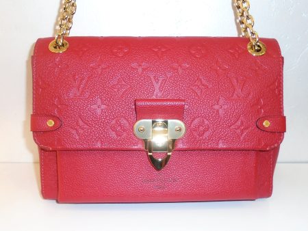 Louis Vuitton Vintage Red Empreinte Leather Vavin PM Supply