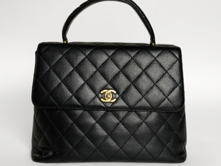 Chanel Coco Top Handle Bag Caviar Leather Discount