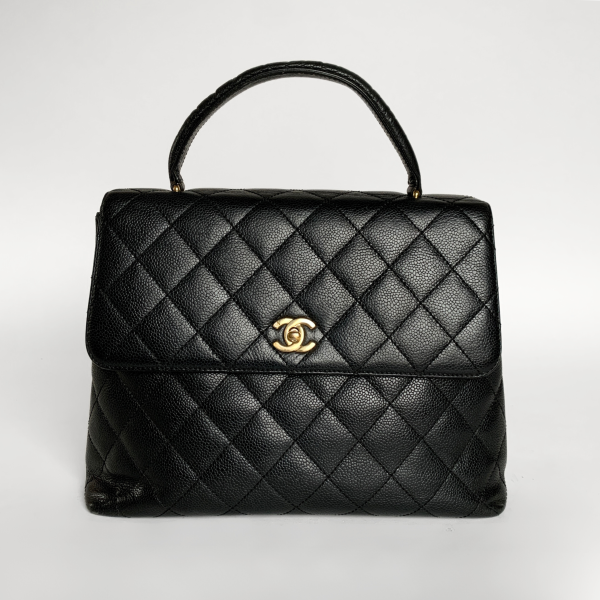 Chanel Coco Top Handle Bag Caviar Leather Discount