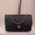 Chanel Vintage Jumbo Black Caviar Double Flap Online