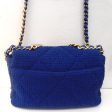 Chanel Vintage 19 Cobalt Tweed For Cheap