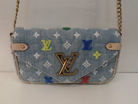 Louis Vuitton Vintage Denim Embroidered New Wave Hot on Sale